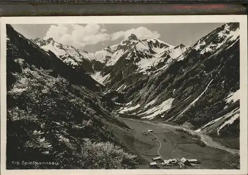 Spielmannsau Allgaeuer Alpen Kat. Oberstdorf