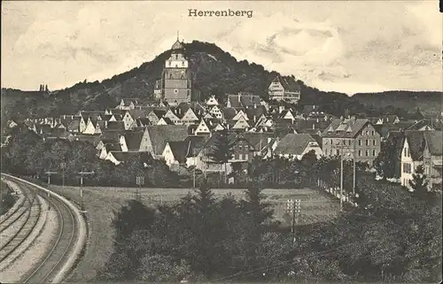Herrenberg Gaeu Eisenbahnstrecke / Herrenberg /Boeblingen LKR