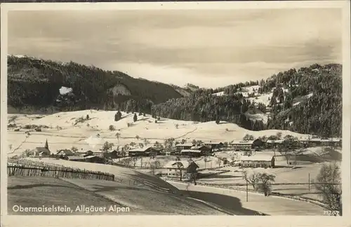 Obermaiselstein Allgaeuer Alpen Winter Schwarzenberg Bolgen Kat. Obermaiselstein