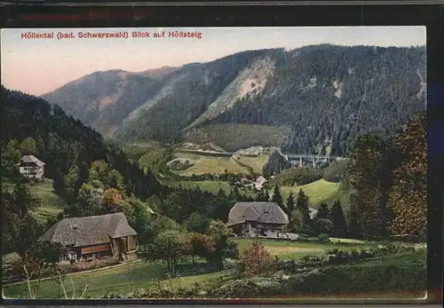 Hoellental Schwarzwald Hoellsteig Kat. Buchenbach