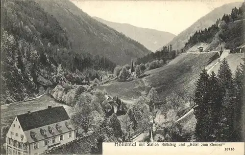 Hoellental Schwarzwald Hoellsteig Hotel zum Sternen Kat. Buchenbach