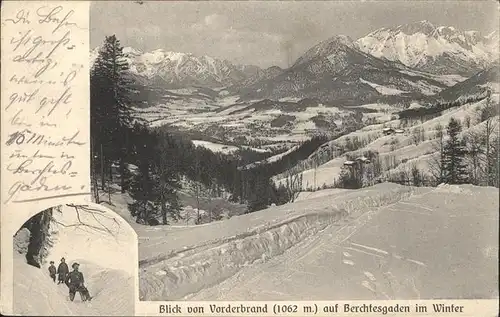 Vorderbrand Berchtesgaden Winter Kat. Berchtesgaden