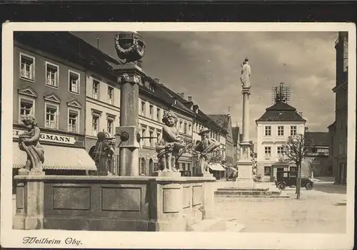 Weilheim Oberbayern Brunnen Kat. Weilheim i.OB