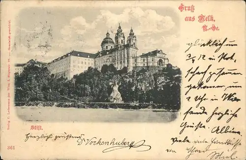 wz51456 Melk Donau Stift Kategorie. Melk Alte Ansichtskarten