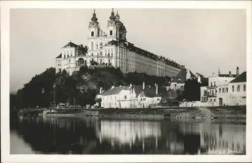 wz51461 Melk Donau Donau Kategorie. Melk Alte Ansichtskarten