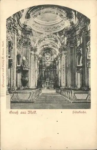 wz51467 Melk Donau Stiftskirche Kategorie. Melk Alte Ansichtskarten