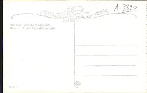 wz51468 Melk Donau Nibelungenweg Benediktinerstift Kategorie. Melk Alte Ansichtskarten