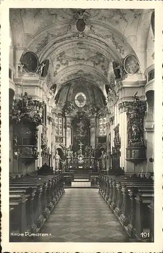 Duernstein Wachau Kirche Innen Altar / Duernstein /Waldviertel