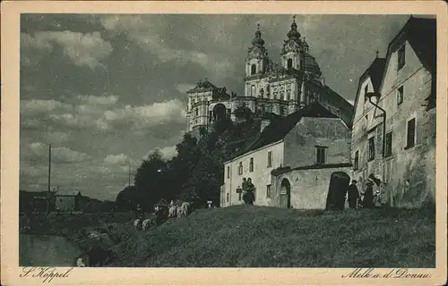 wz51664 Melk Donau Stift  Kategorie. Melk Alte Ansichtskarten