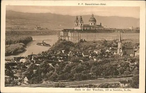 wz51712 Melk Donau Wachau Benediktiner Abtei Kategorie. Melk Alte Ansichtskarten