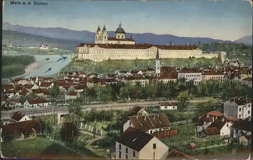 wz51785 Melk Donau Donau Stift Kategorie. Melk Alte Ansichtskarten