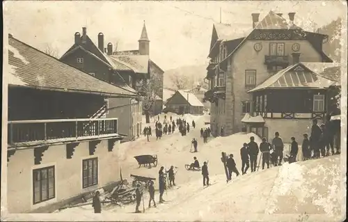 Puchenstuben Dorf Schnee Kat. Puchenstuben