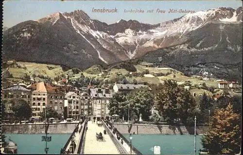 Innsbruck Innbruecke Frau Hitt Gebirge Kat. Innsbruck