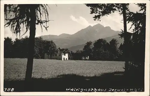 Innsbruck Waldgasthaus Jesuitenhof Kat. Innsbruck