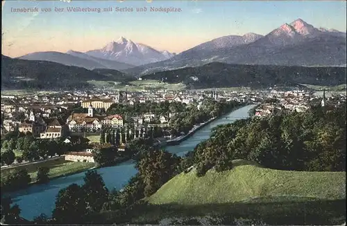 Innsbruck Weiherburg Serles Nockspitze Kat. Innsbruck