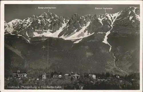 Innsbruck Nordkettenbahn Station Hafelekar Seegrubenspitzen Kat. Innsbruck