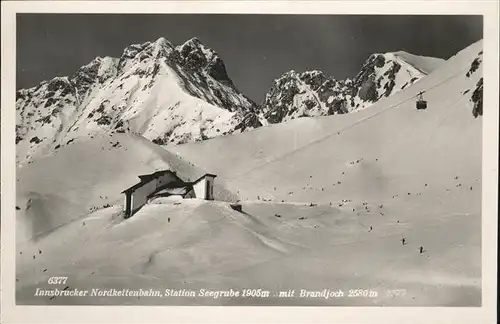 Innsbruck Nordkettenbahn Station Seegrube Brandjoch Kat. Innsbruck