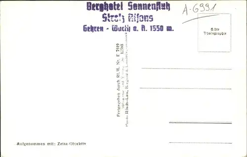 wz55196 Warth Vorarlberg Vorarlberg Lechtaler  Kategorie. Warth Alte Ansichtskarten