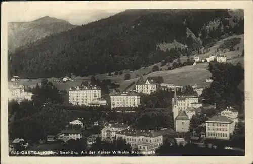 Bad Gastein Kaiser Wilhelm Promenade Kat. Bad Gastein