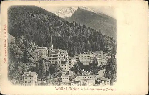 Bad Gastein Wildbad Schwarzenberg Anlagen Kat. Bad Gastein