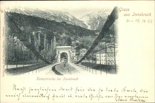 Innsbruck Kettenbruecke  Kat. Innsbruck