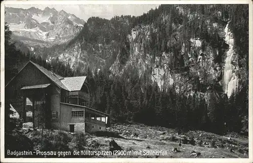 Bad Gastein Hoelltorspitzen Schleierfall Kat. Bad Gastein