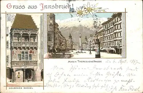 Innsbruck Maria Theresienstr. Goldenes Dachl Kat. Innsbruck