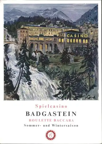 Bad Gastein Spielcasino Wasserfall Kat. Bad Gastein