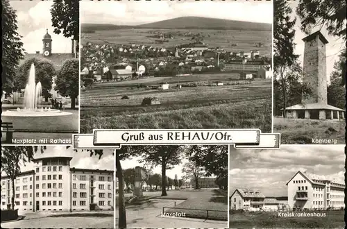 Rehau Kornberg Kreiskrankenhaus Maxplatz Kat. Rehau