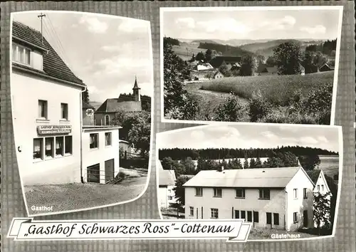 Cottenau Oberfranken Gasthof Schwarzes Ross Gaestehaus Kat. Wirsberg