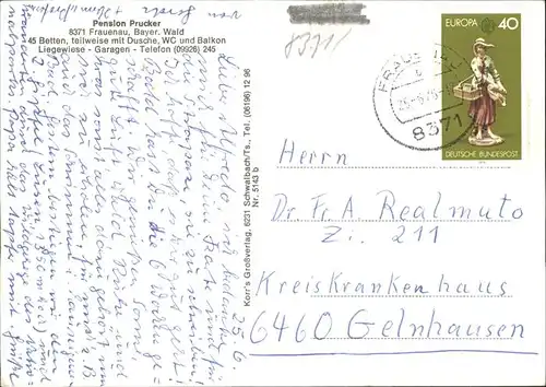 Frauenau Pension Pruecker / Frauenau /Regen LKR