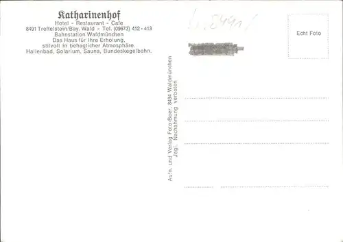 Treffelstein Katharinenhof Kat. Treffelstein