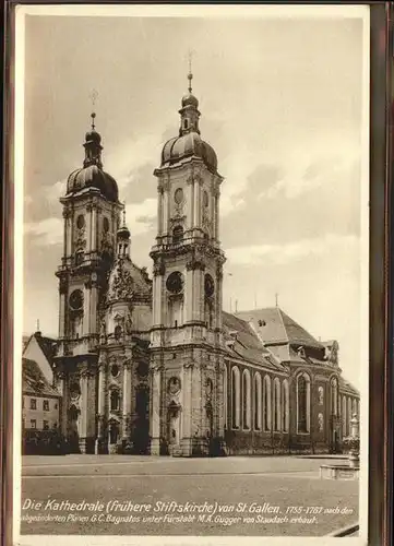 St Gallen SG Kathedrale  Kat. St Gallen