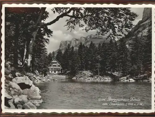 Seealpsee Berghaus Forelle  Kat. Schwende