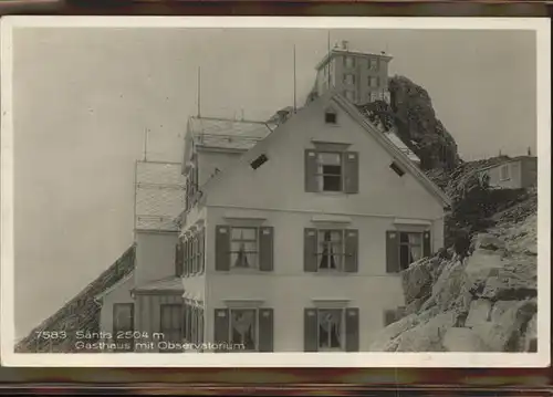 Saentis Hotel Saentis Gasthaus mit Observatorium Kat. Saentis