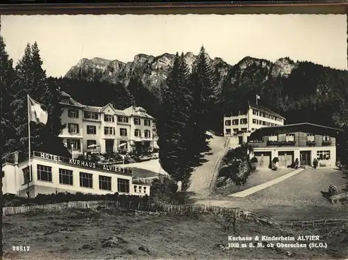 Oberschan Kurhaus Kinderheim Alvier Kat. Oberschan