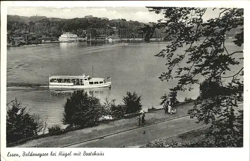 Baldeneysee Faehrschiff Bootshaus Kat. Essen