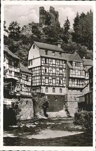 Monschau Haller Ruine Fachwerkhaus Kat. Monschau