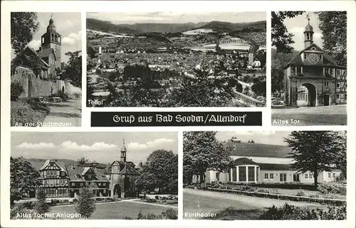 Bad Sooden Allendorf Stadtmauer Altes Tor Parkanlagen Kurtheater Kat. Bad Sooden Allendorf