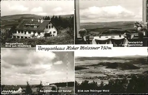 Witzenhausen Berggasthaus Hoher Meissner Hirschberg Thueringer Wald Sender Kat. Witzenhausen