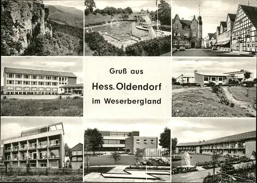 Hessisch Oldendorf Hohenstein Schwimmbad Marktplatz Berliner Jugendheim Haus Niedersachsen Minigolf Kat. Hessisch Oldendorf
