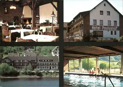 pw21960 Rurberg Hotel Paulushof Hallenbad Seeufer Rursee Kategorie. Simmerath Alte Ansichtskarten