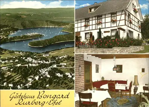 Rurberg Gaestehaus Bongard Rursee Luftaufnahme Kat. Simmerath