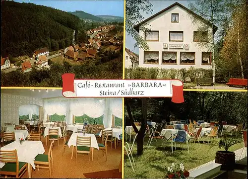 Steina Suedharz Cafe Restaurant Barbara Teilansicht Steina Kat. Bad Sachsa