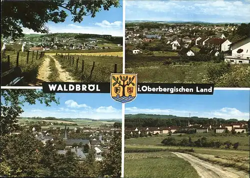 Waldbroel Teilansichten Waldbroel Stadtwappen Kat. Waldbroel