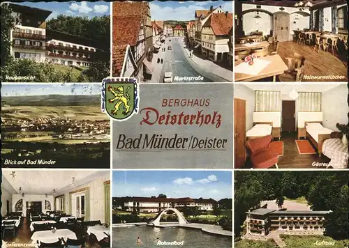 Bad Muender Haus Deister Teilansicht Bad Muender Rohmelbad Stadtwappen Kat. Bad Muender am Deister