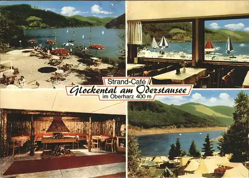 Bad Lauterberg Strand Cafe Glockental Oderstausee Odertalsperre Kat. Bad Lauterberg im Harz