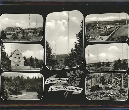 Hausen Witzenhausen Berggasthaus Hohe Meissner Sender Kat. Hessisch Lichtenau