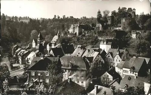 Monschau Teilansicht Monschau Kirche Burg Kat. Monschau