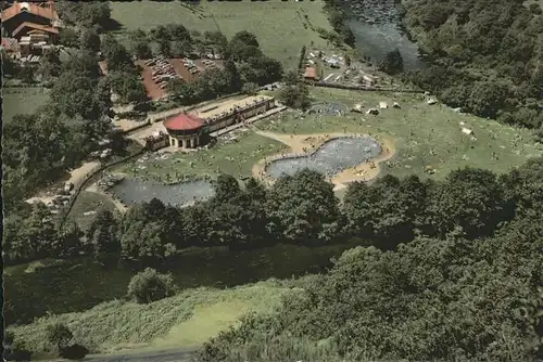 Heimbach Eifel Schwimmbad Luftaufnahme Kat. Heimbach